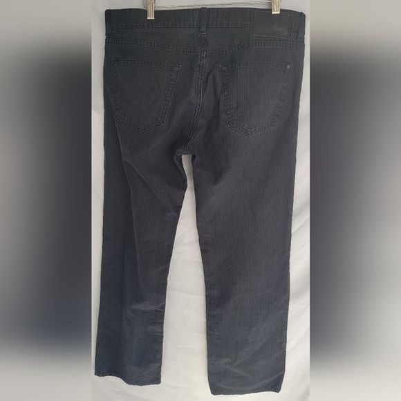 HUGO BOSS BLACK CORDUROY PANTS CHARCOAL DRESS PANTS SIZE W 34 L 34 - Picture 4 of 4